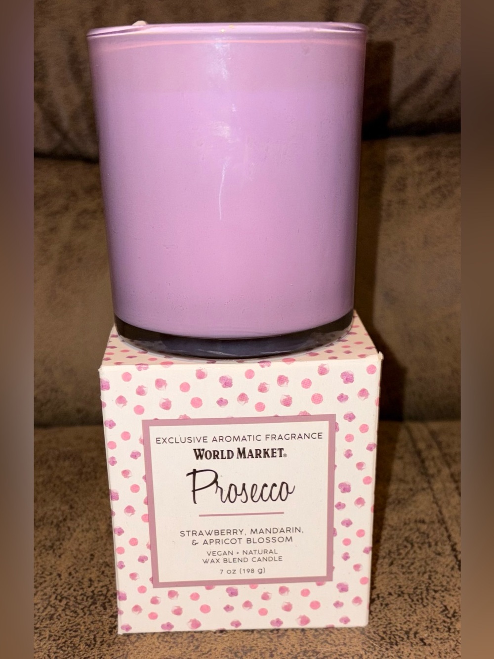 World Market Prosecco Scented Candle - New in Box